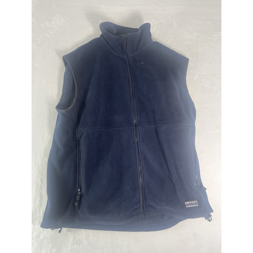 Blue Sierra Experience Mens Fleece Vest Vintage Zip Up XL Sierra Pacific